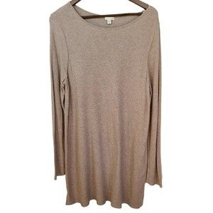 J Jill Waffle Knit Lightweight Sweater Dress Large Womens